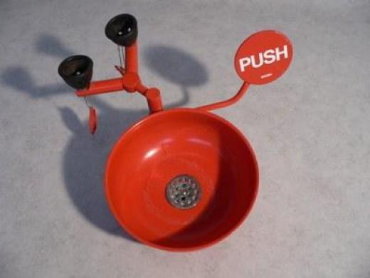 Broen safety shower for eyes-cover