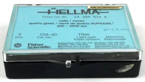 Hellma 104-QS Quartz Semi-Micro Absorption Cuvette with Stopper, 10 mm Pathlength, 3 of 4