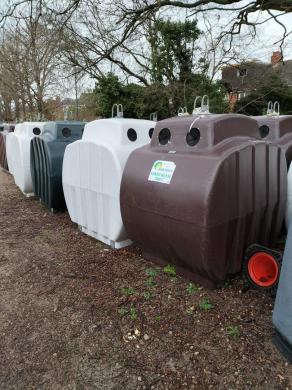 46 x Fibreglass Bottle Banks - Recycling Centre Bins - Green, White, Brown-cover