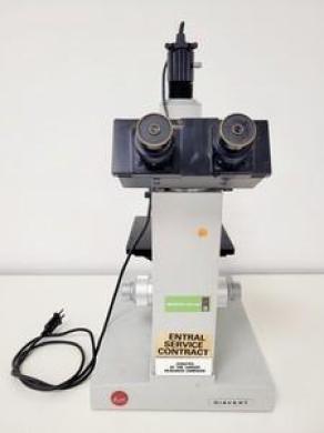 Leitz Diavert Inverted Microscope w/ 3 x Objectives Lab-cover