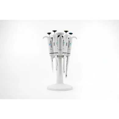 Greiner Bio-One Adjustable Micropipette Set with Stand, 0.5-1000 µL Volume Range