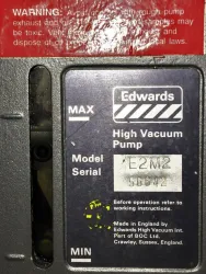 Edwards E2M2 Dual Stage Rotary Vane Vacuum Pump, 2 CFM, 17 of 18