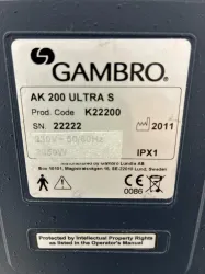 Gambro AK-200 Ultra S Dialysis Machine for Renal Replacement Therapy, 3 of 3
