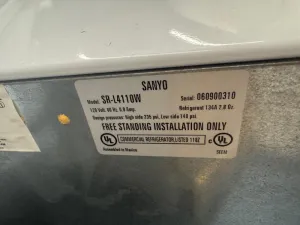 VWR Undercounter Refrigerator, 2 of 2