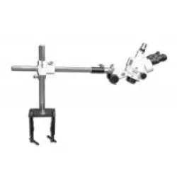 Meiji EMZ-5TR Trinocular Zoom Stereo Microscope with S-4600 Table Clamp Boom Stand, 2 of 5