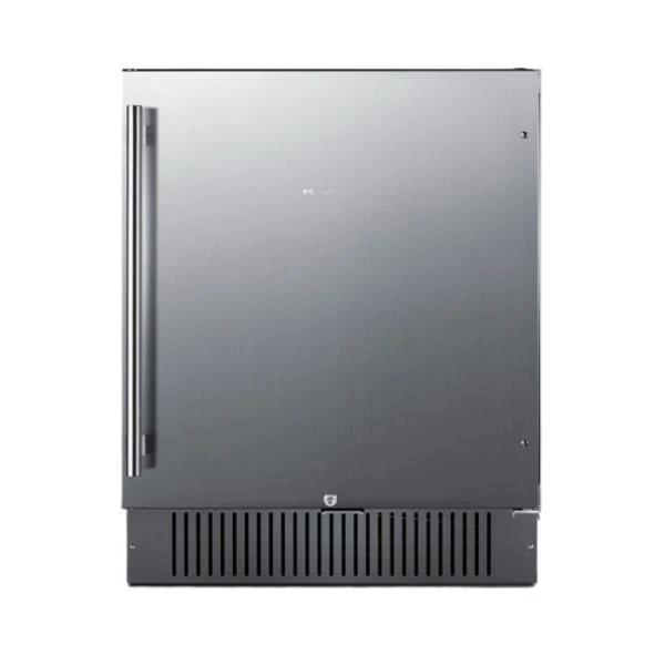 Summit FF27BSS 27" Wide Built-In Undercounter All-Refrigerator with Stainless Steel Door
