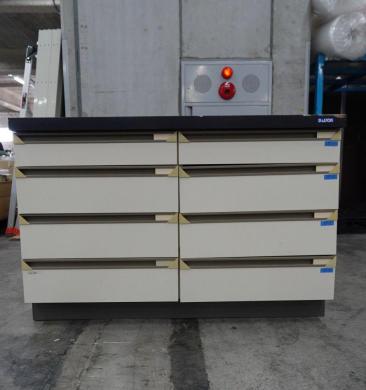 Dalton SJ1200 Side Experiment Table W120×D75×H80cm with 2 Upper Drawer Rows-cover