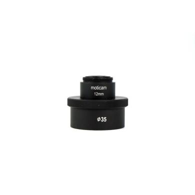 MOTICAM 2-Piece C-Mount 12mm + Microscope Mount Adapter 35MM-cover