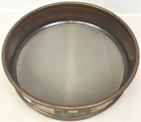 Endecotts 8" Brass Frame Stainless Steel Cloth Sieve Kit (4-piece set), 7 of 8