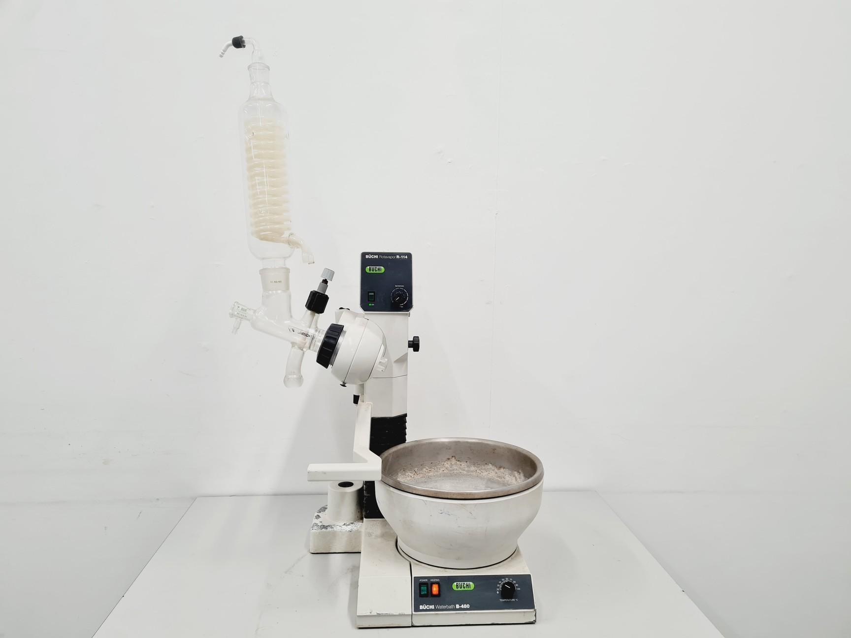 Buchi Rotavapor R-114 Rotary Evaporator with Waterbath B-480
