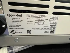 Eppendorf 5910 Ri Refrigerated Benchtop Centrifuge with Touchscreen Control, 2 of 2