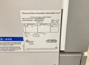 Thermo Scientific TDE40040FA Ultra-Low Temperature Upright Lab Freezer (-10°C to -40°C), 14 of 15