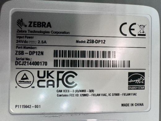 Zebra ZSB DP12 Compact Label and Barcode Printer-cover