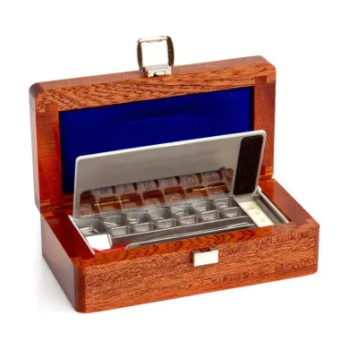 Radwag Stainless Steel Wire, Set (1 mg - 500 mg), Wooden Box