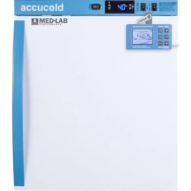 Accucold ARS1MLDL2B Compact Laboratory Refrigerator with Digital Data Logger and Antimicrobial Handle