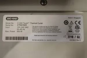 Bio-Rad C1000 Touch Thermal Cycler with Modular Block and Gradient Function, 4 of 4