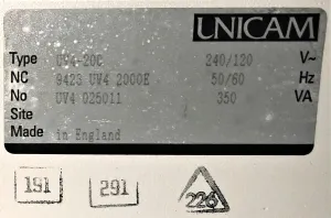 ATi Unicam UV4-200 Double Beam UV-Visible Spectrophotometer (190–900 nm), 3 of 3