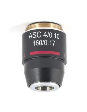 MOTIC Achromatic Super Contrast Microscope Objective ASC 4X/0.10 WD 17mm