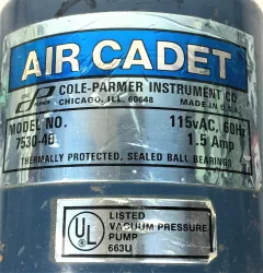 Cole-Parmer Air Cadet 7530-40 Vacuum Diaphragm Pump, 3 of 3