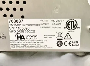 Harvard Apparatus PHD Ultra Microprocessor-Controlled Precision Syringe Pump with Dual Syringe Capability, 14 of 14
