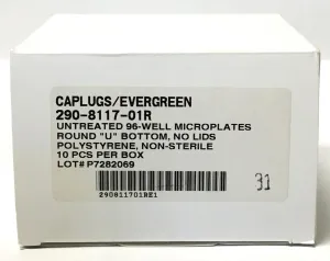 Caplugs Evergreen 290-8117-01R Clear 96-Well Round Bottom Microplate Trays, 2 of 4