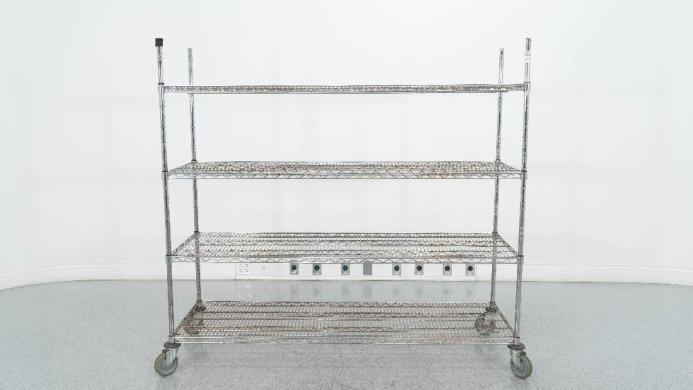 6-Foot Portable Wire Shelving Unit for Laboratory Equipment Storage-cover