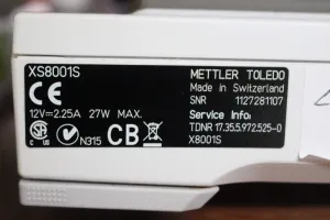 Mettler Toledo XS8001S Precision Balance, 2 of 3
