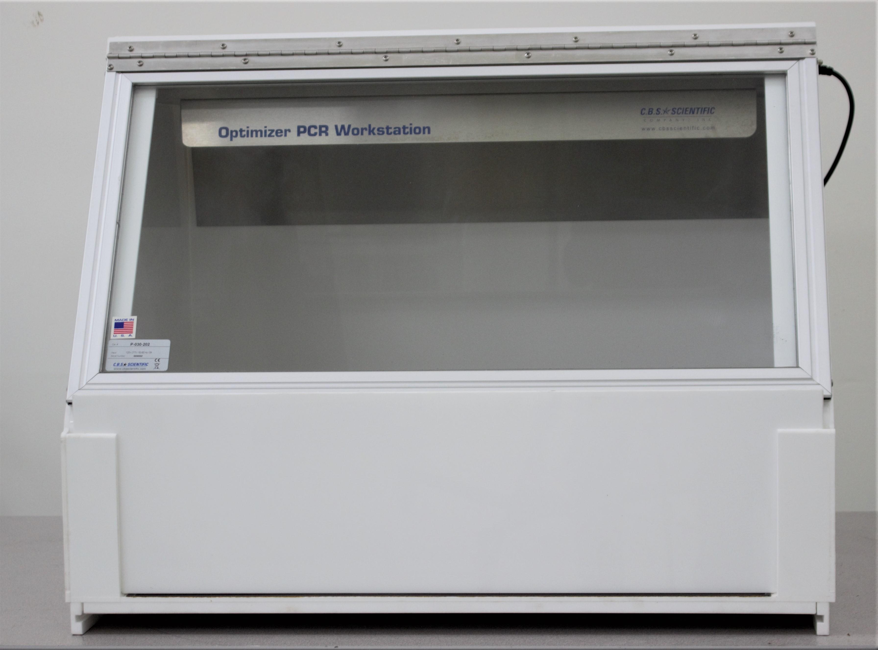 C.B.S. Scientific Optimizer PCR Workstation Model P-030-202 with UV Decontamination and Dead Air Box Design