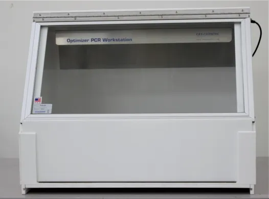 C.B.S. Scientific Optimizer PCR Workstation Model P-030-202 with UV Decontamination and Dead Air Box Design