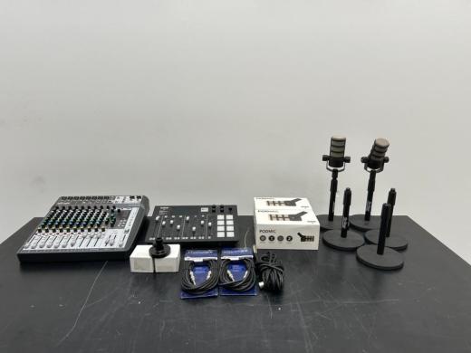 RØDECaster Pro Podcast Production Console with Soundcraft Signature 12MTK and RØDE PodMic Kit-cover