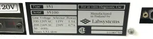 Labsystems Multiskan RC 351 Eight-Channel Vertical Light Path Microplate Reader, 6 of 6