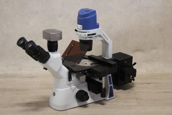 Euromex Oxion Inverso OX.2453-PLF Trinocular Inverted Fluorescence Microscope-cover