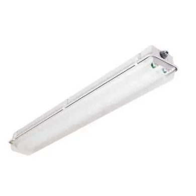 Daybrite DWAE232-UNV-1/2-EB Wet Location Industrial Fluorescent Lamp Fixture with High Impact Acrylic Lens-cover
