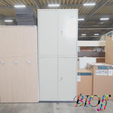 7915 Two-Section Storage Locker Cabinet 90 × 46 × 217 cm-cover