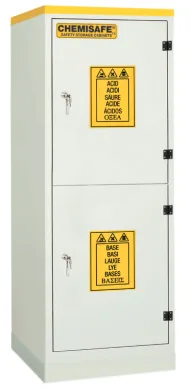 Chemisafe CS60 A+B BASIC PVC Chemical Safety Cabinet for Corrosive Liquid Storage