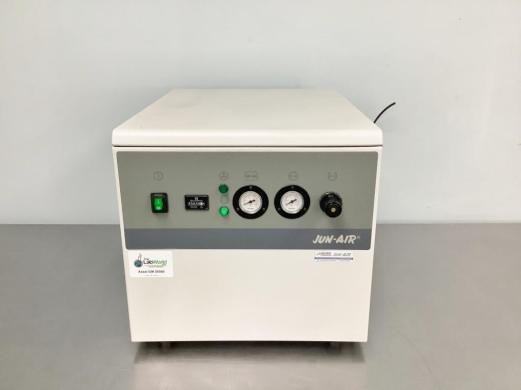 Jun-Air OF302-4M Oil-Free Rocking Piston Laboratory Air Compressor with 1.1 Gallon Tank-cover