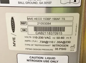 MVE HEco 1536P-190 Cryogenic Liquid Nitrogen Vapor Storage Freezer, 13 of 13