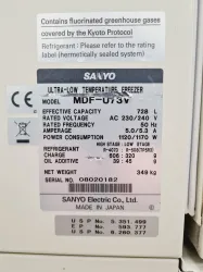 Sanyo MDF-U73V Ultra Low Temperature Freezer Spares/Repairs Lab, 6 of 8