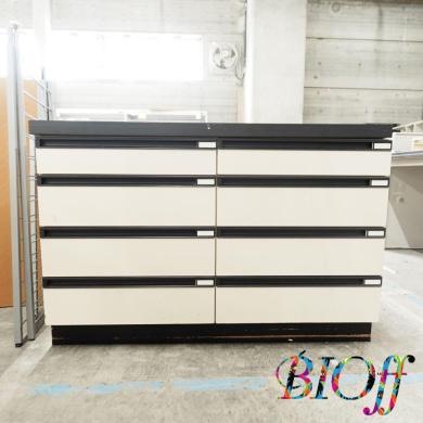 9487 Laboratory Bench, 120 × 75 × 80 cm, 8-Drawer, Used-cover