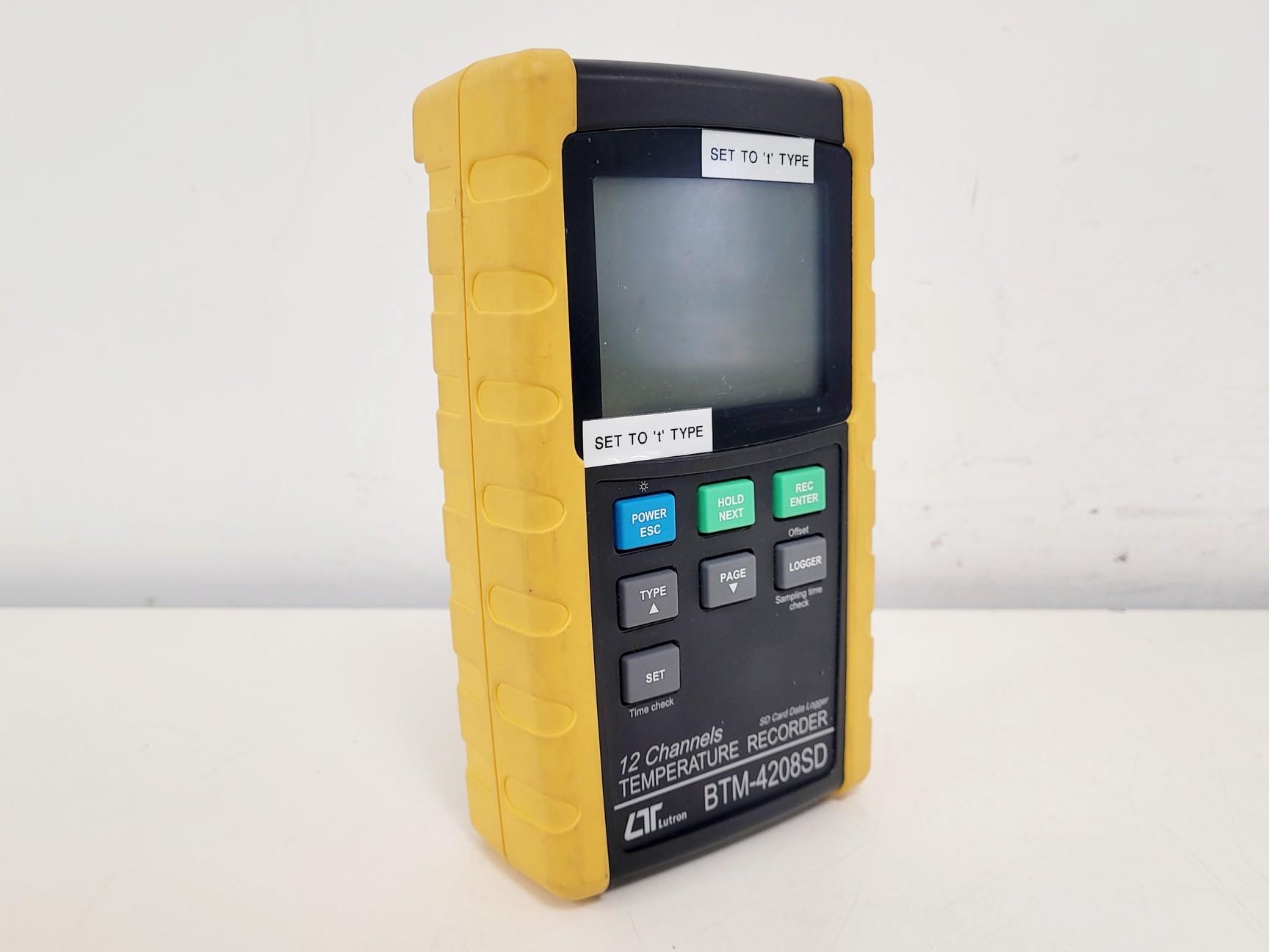 Lutron BTM-4208SD 12-Channel Temperature Recorder for Laboratory Data Logging