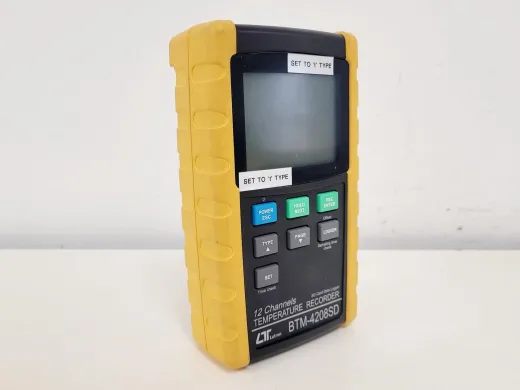 Lutron BTM-4208SD 12-Channel Temperature Recorder for Laboratory Data Logging
