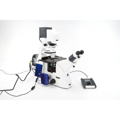 Zeiss Axio Observer A1 Inverted Fluorescence Microscope with Colibri Illumination and Axiocam 202 Mono Camera-cover