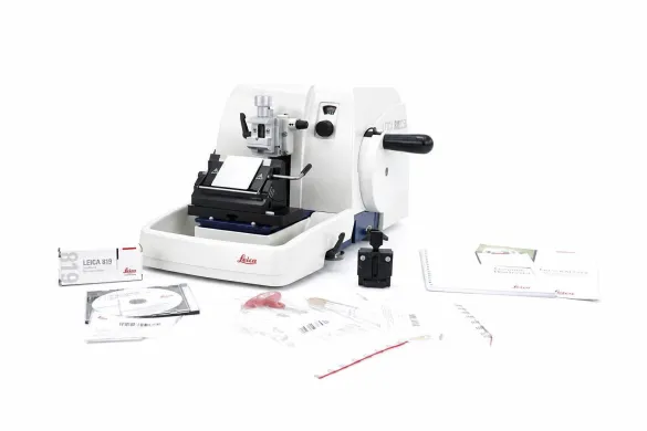 Leica RM2235 Manual Rotary Microtome for Routine Histology Sectioning, Histocore BIOCUT