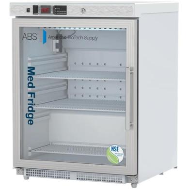 ABS 4.6 Cu. Ft. Built-in Glass Door Vaccine Refrigerator Left Hinged ADA NSF/ANSI 456 Certified-cover