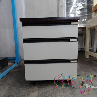 Laboratory Side Wagon 5877 with 3 Drawers and Casters, W45×D50×H58 cm-cover