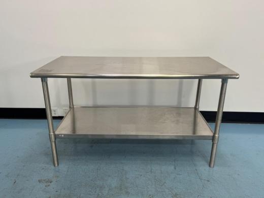 3' Stainless Steel Laboratory Workbench with Lower Shelf and Open-Frame Design-cover