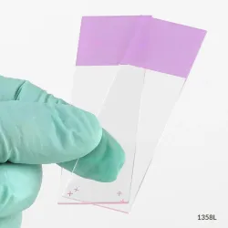 Globe Scientific Diamond® White Glass Charged Microscope Slides with 90° Corners, Model 1358A, 5 of 10