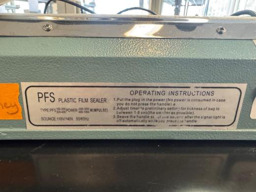 Plastic Film Sealer PFS – Manual Benchtop Heat Sealing Device-cover