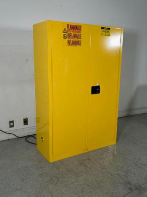 Uline 45 Gallon Flammable Liquid Safety Storage Cabinet with Locking Steel Doors-cover