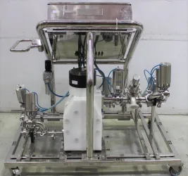 Pall SPS-M2 Manual Slurry Packer Chromatography System with Pneumatic Pumps on Mobile Frame, 11 of 12